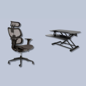 PACK SILLA ERGOPLUS + ESCRITORIO ELEVABLE MT117